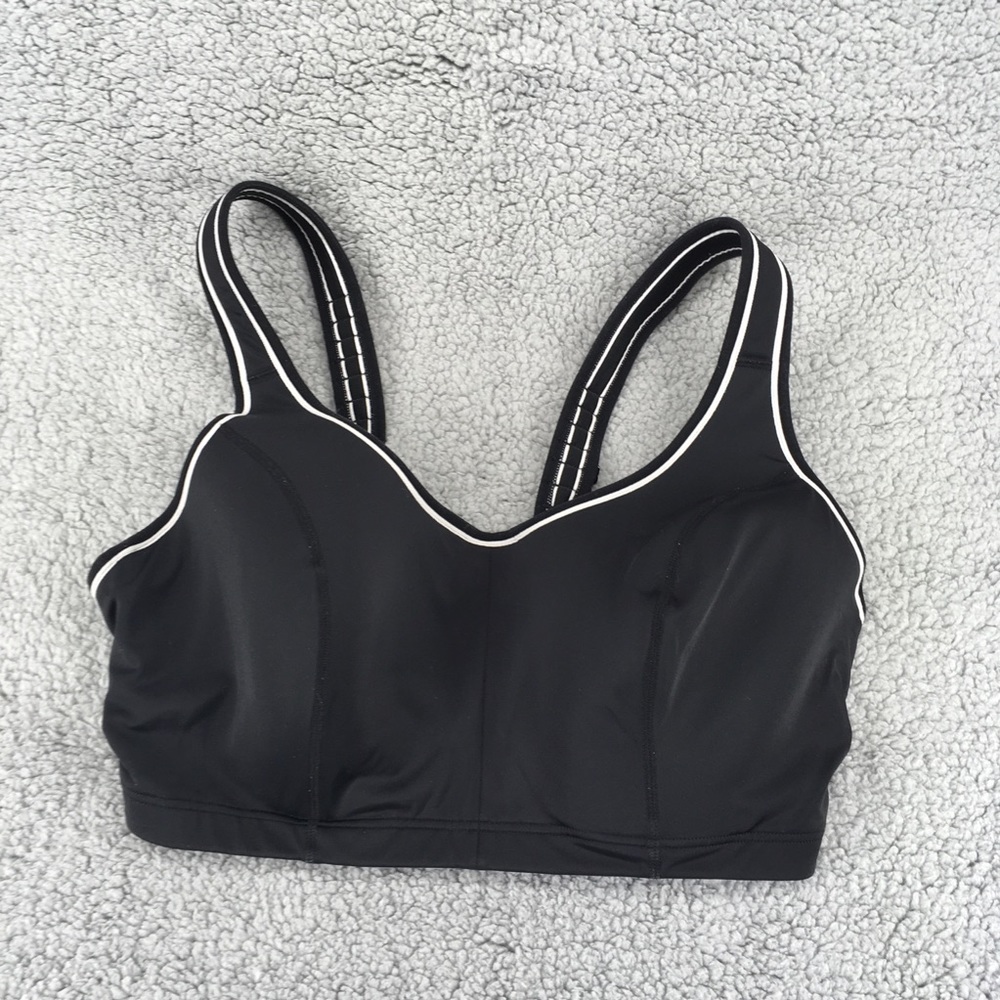 Livi Active Sports Bra 38DDD Black White  Lane Bryant Underwire